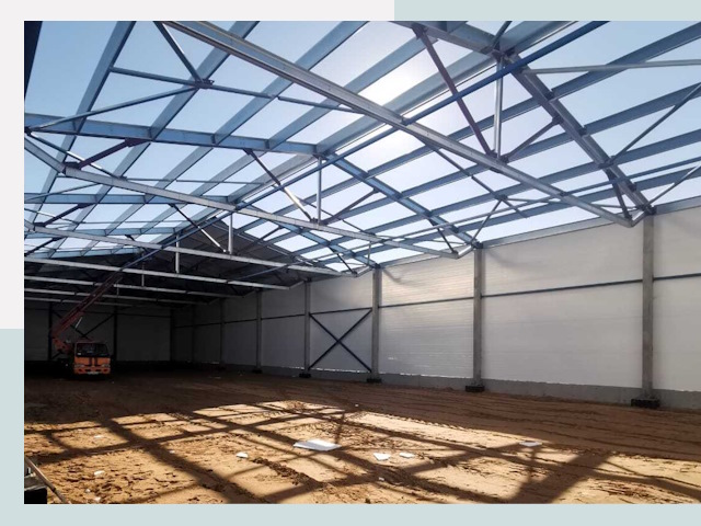 Строительство сенохранилищ в Новоалтайске