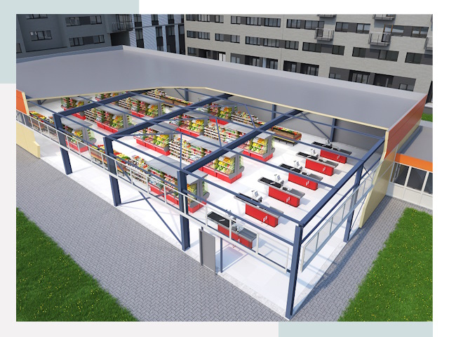 Строительство магазинов в Новоалтайск от 613 руб. за м²