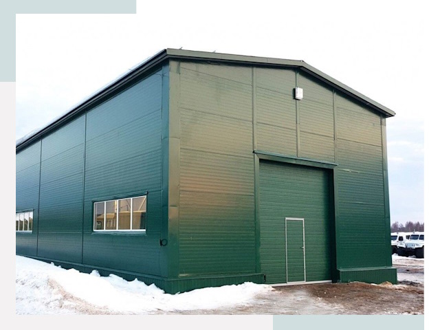 Двускатные ангары в Новоалтайске