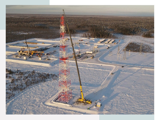 Мачты связи в Новоалтайске