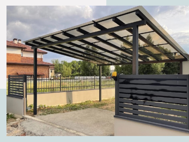 Металлические навесы в Новоалтайск от 613 руб. за м²