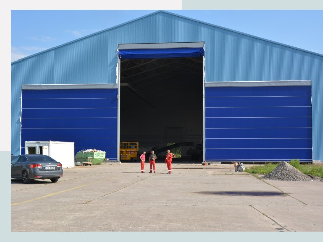 Ангарные ворота в Новоалтайск от СтальСтрой-Нвл по цене 613 руб.