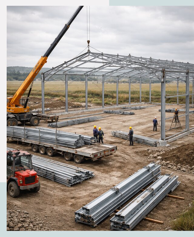 Строительство ангаров для сельхозтехники в Новоалтайске под ключ