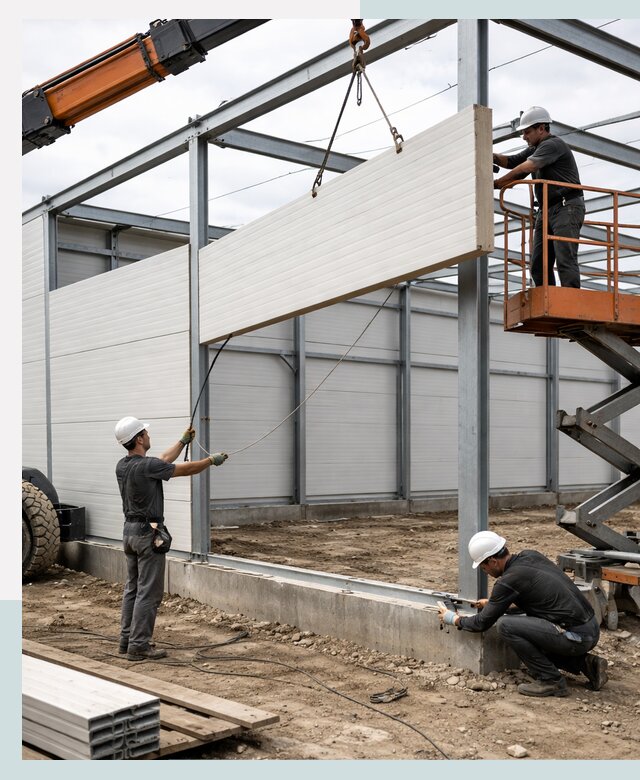 Строительство складов из сэндвич панелей в Новоалтайске под ключ